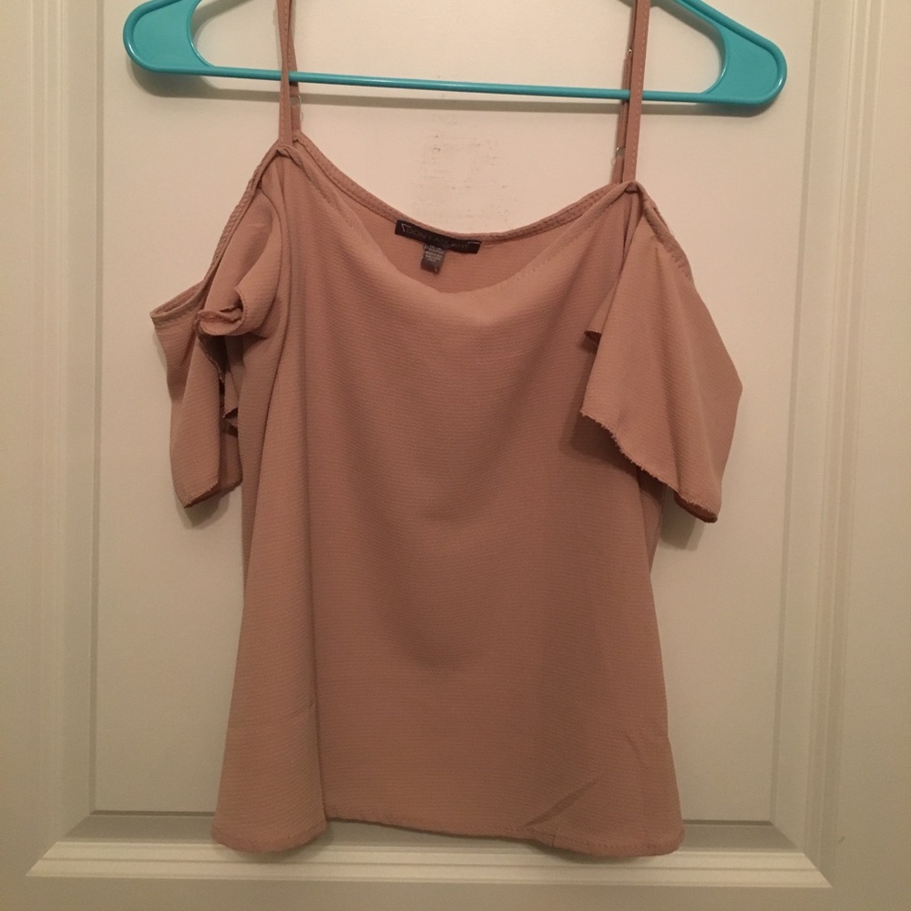 Pink off the shoulder blouse